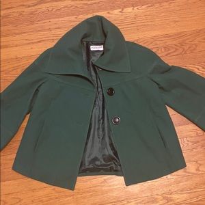 Green Pendleton Petite Wool Coat